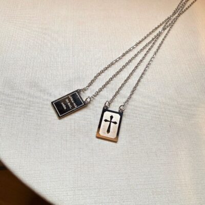 Escapulário Masculino Inox