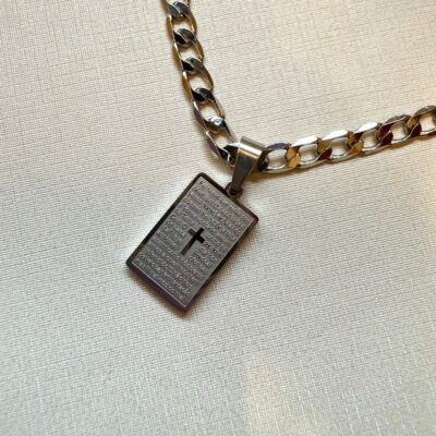 Corrente Masculina Groumet Inox com Pingente