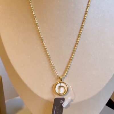 Pingente Inicial "D" PEDRA NATURAL