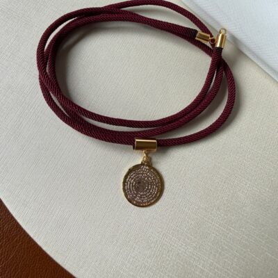 Pulseira Cordão Marsala